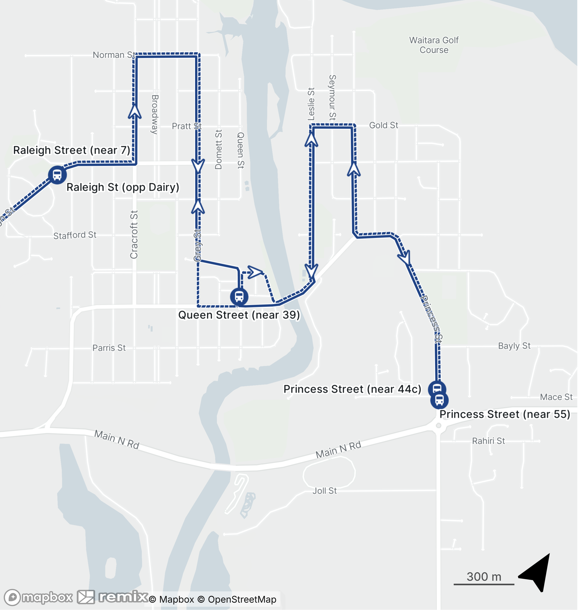Route 20 Waitara Map