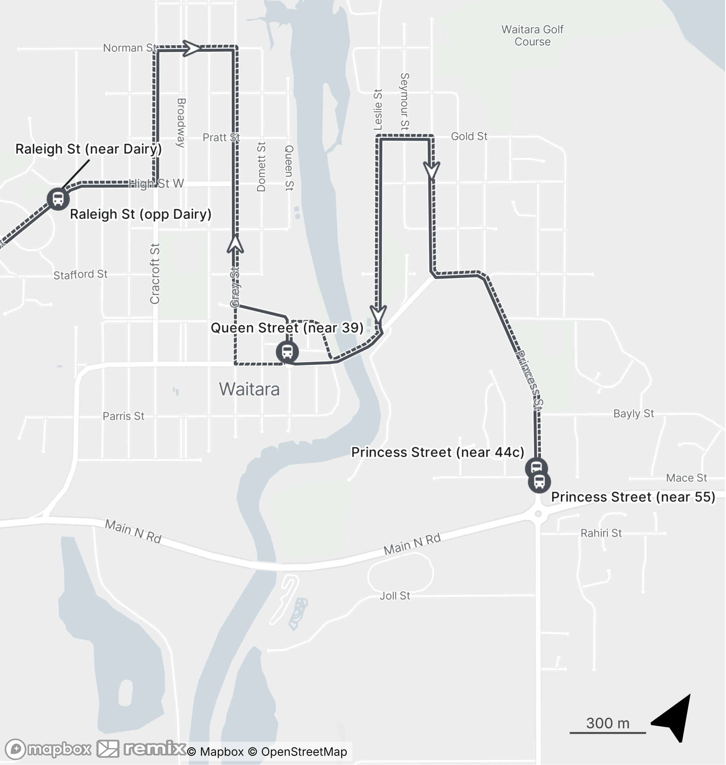 Route 11 Map Waitara