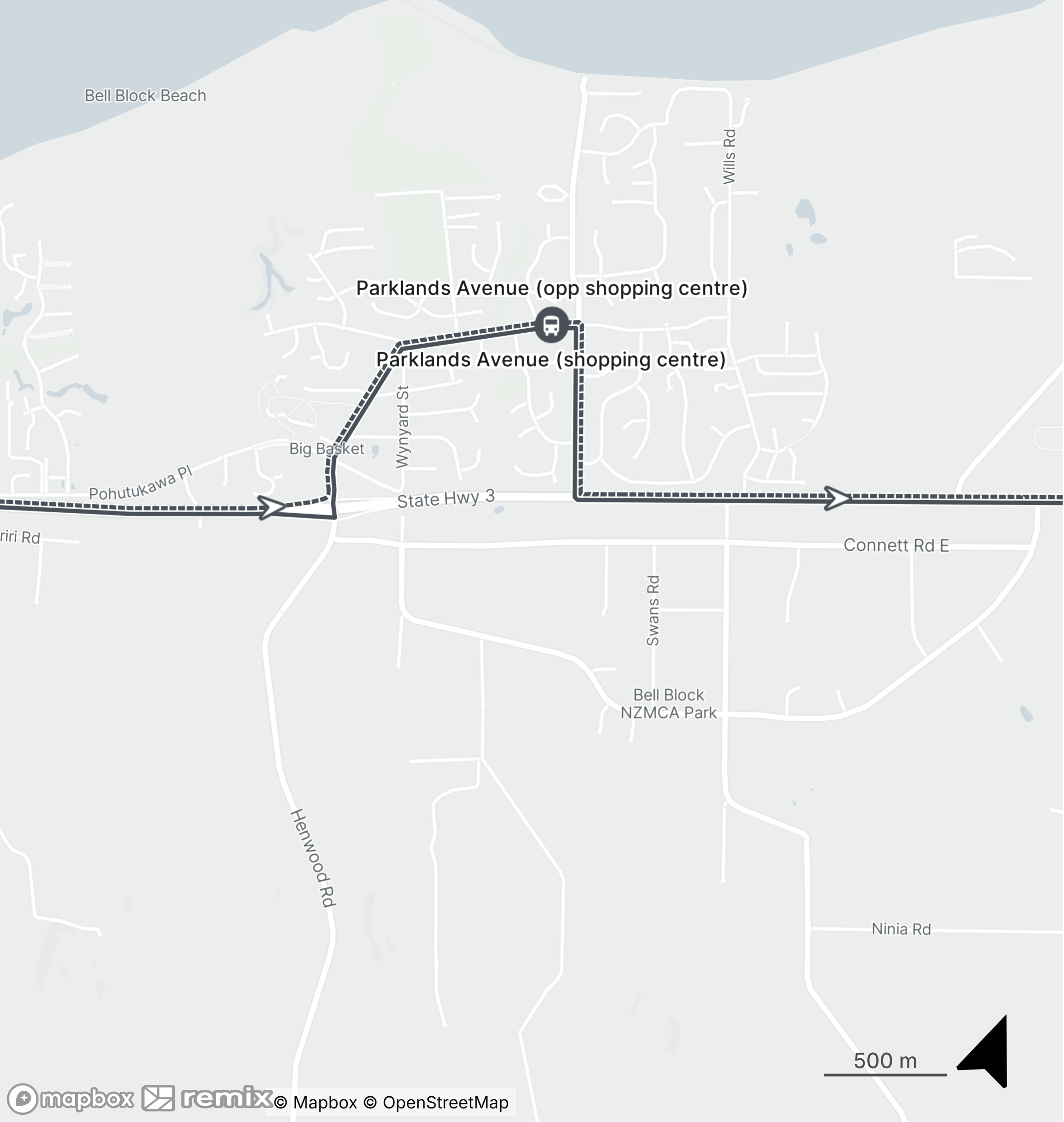 Route 11 Map Bell Block