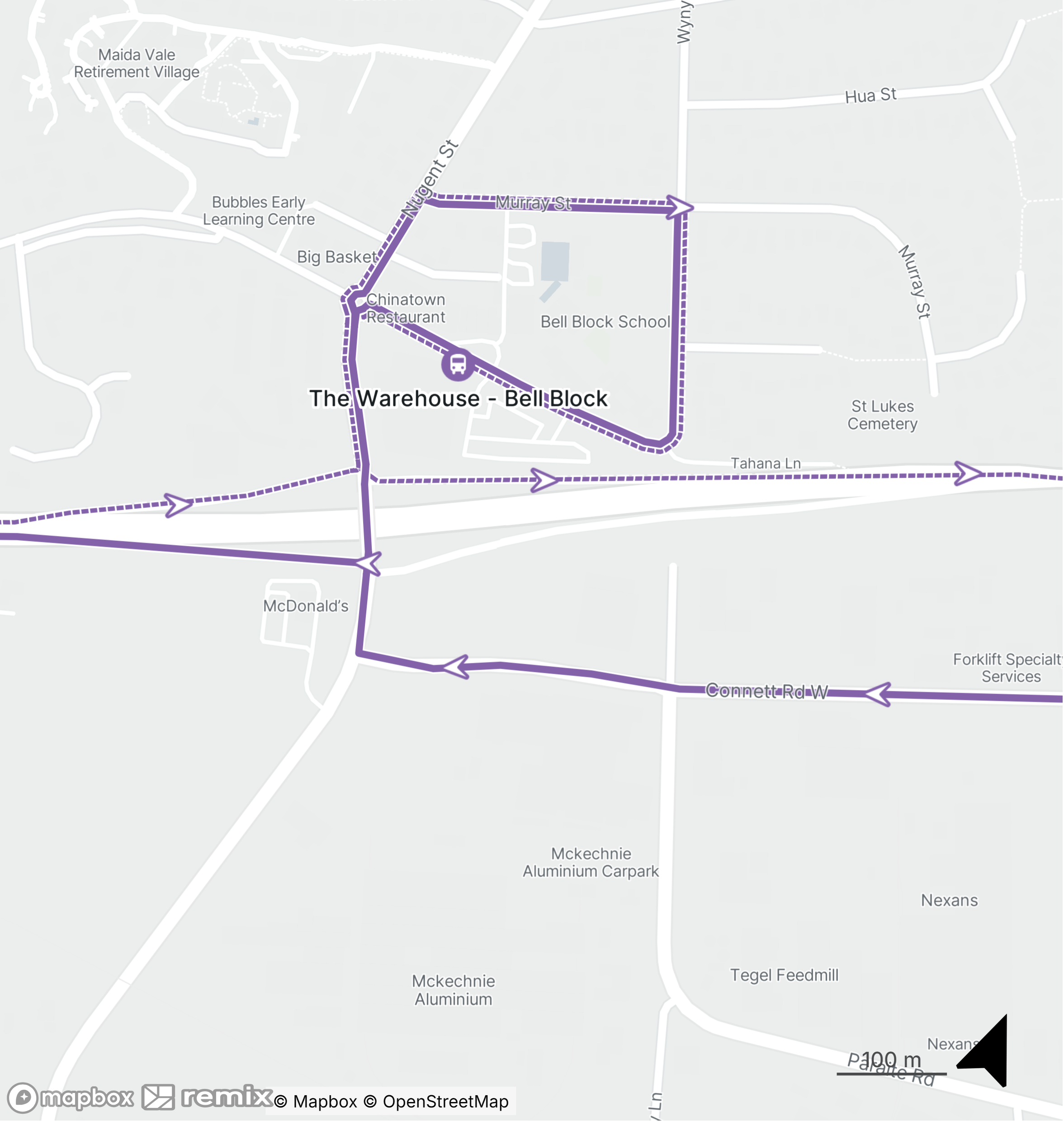 Route 19 Bell Block Map